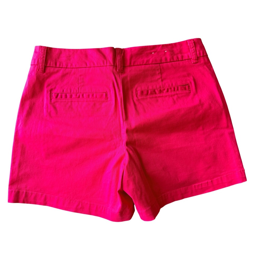 Crown & Ivy Womens Hot Pink‎ Chino Shorts Size 4 - Picture 2 of 3